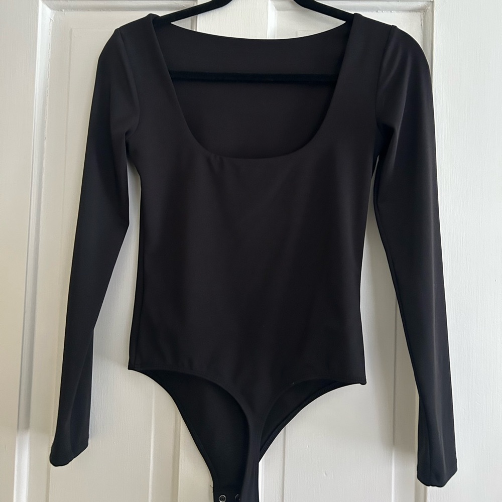 Black Long Sleeve Bodysuit